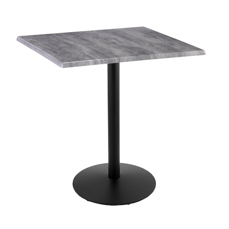 Holland Bar Stool Co 42" Tall In/Outdoor All-Season Table, 36" x 36" Square Greystone Top OD214-2242BWOD36SQGryStn